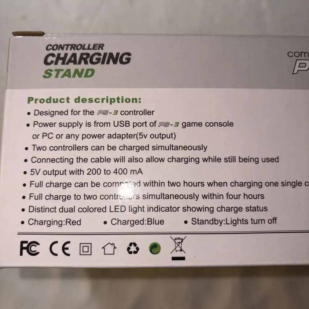 Energizer Sony PlayStation 3 PS3 Dual Controller Charging Dock Station